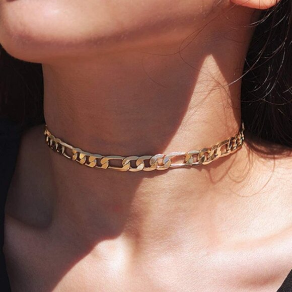 Boho Choker Necklace Jewelry Gold Collar Necklaces - Picture 1 of 4